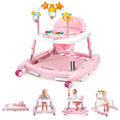 Foldable Baby Walker with Activity Center, Rocking & Push Modes
